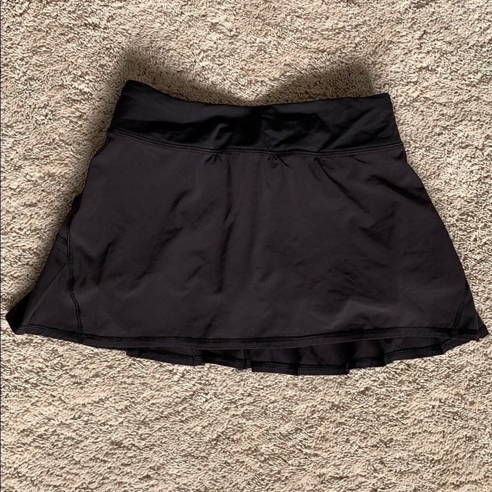 LuLu Lemon Black Pace Rival Skirt